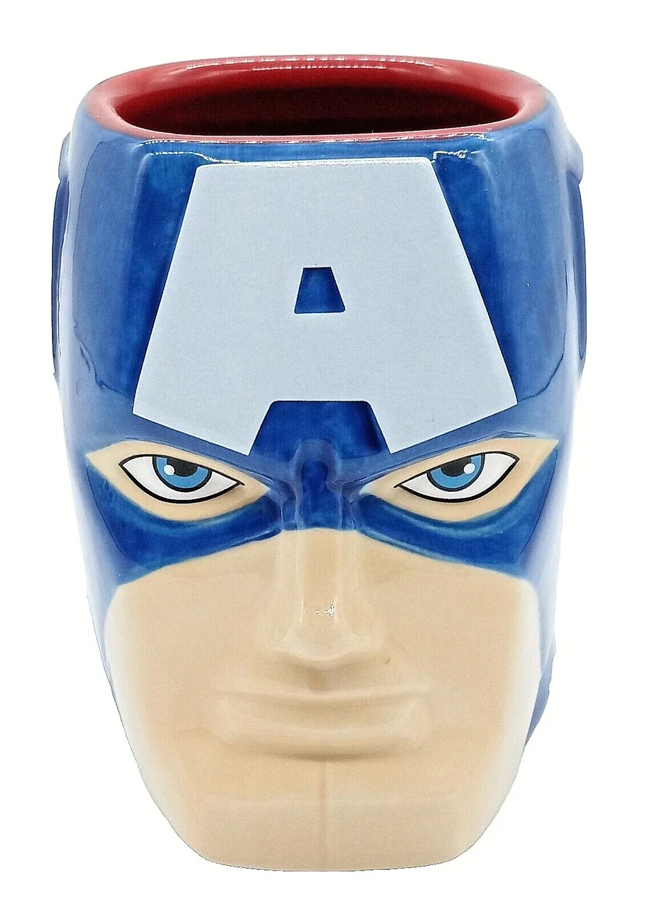 Disney Store Marvel Captain America 3D Sculpted Ceramic Mug Cup Figural
